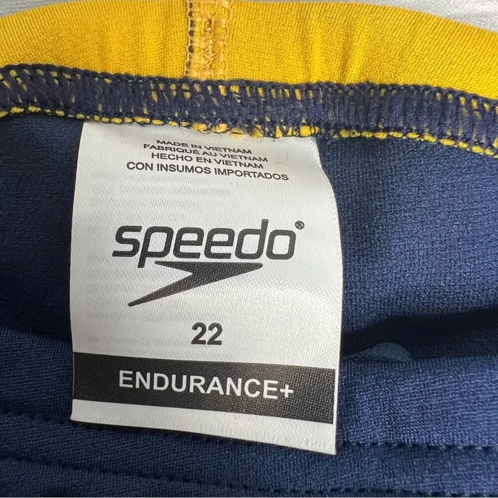 Speedo Mens 22 Standard‎ Swimsuit Jammer Endurance+ Splice Team Colors 22